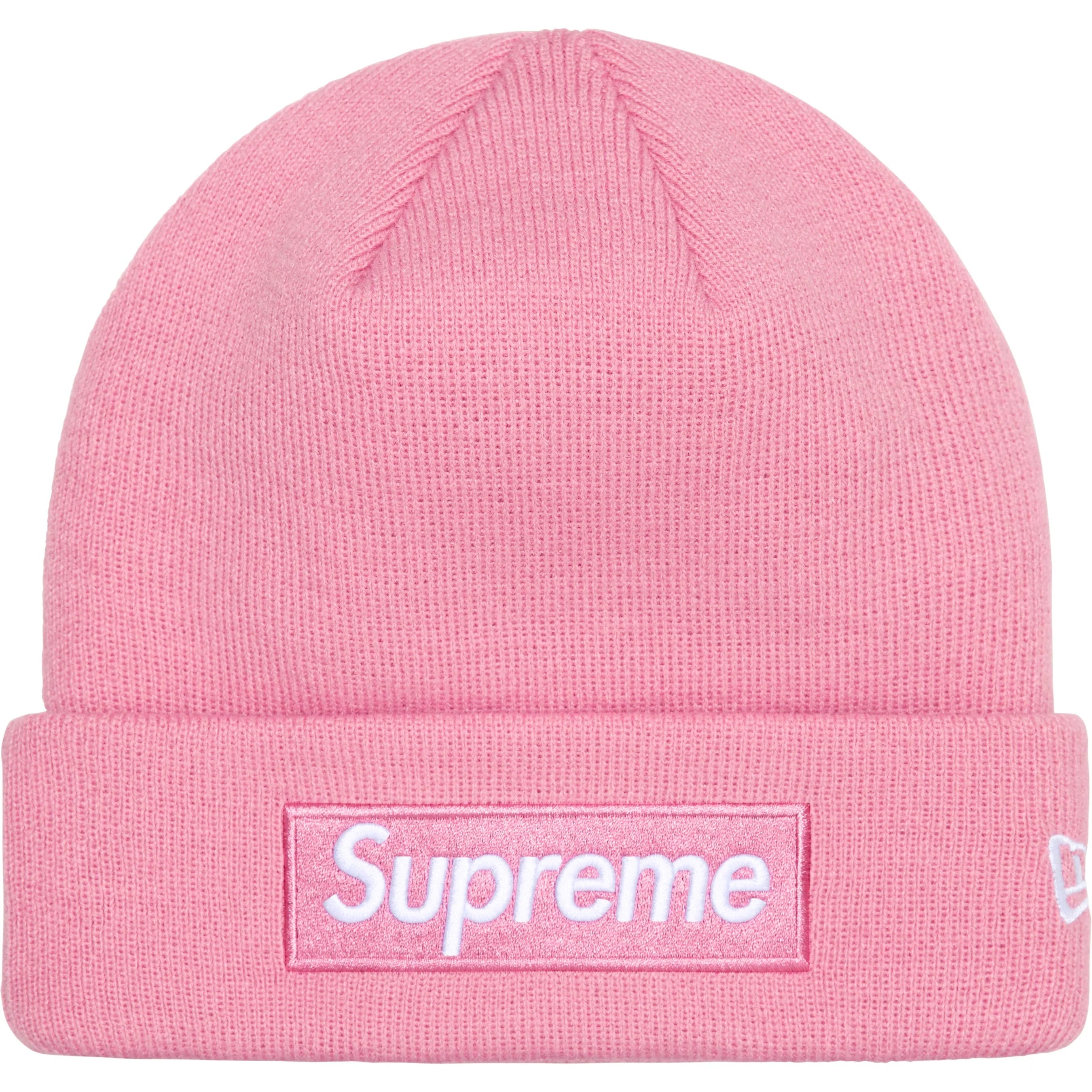 Supreme New Era® Box Logo Beanie - Soft Winter Hat for Men & Women - Warm Fleece Lined Skull Cap - Perfect for Cold Weather, Streetwear Fashion & Outdoor Activities