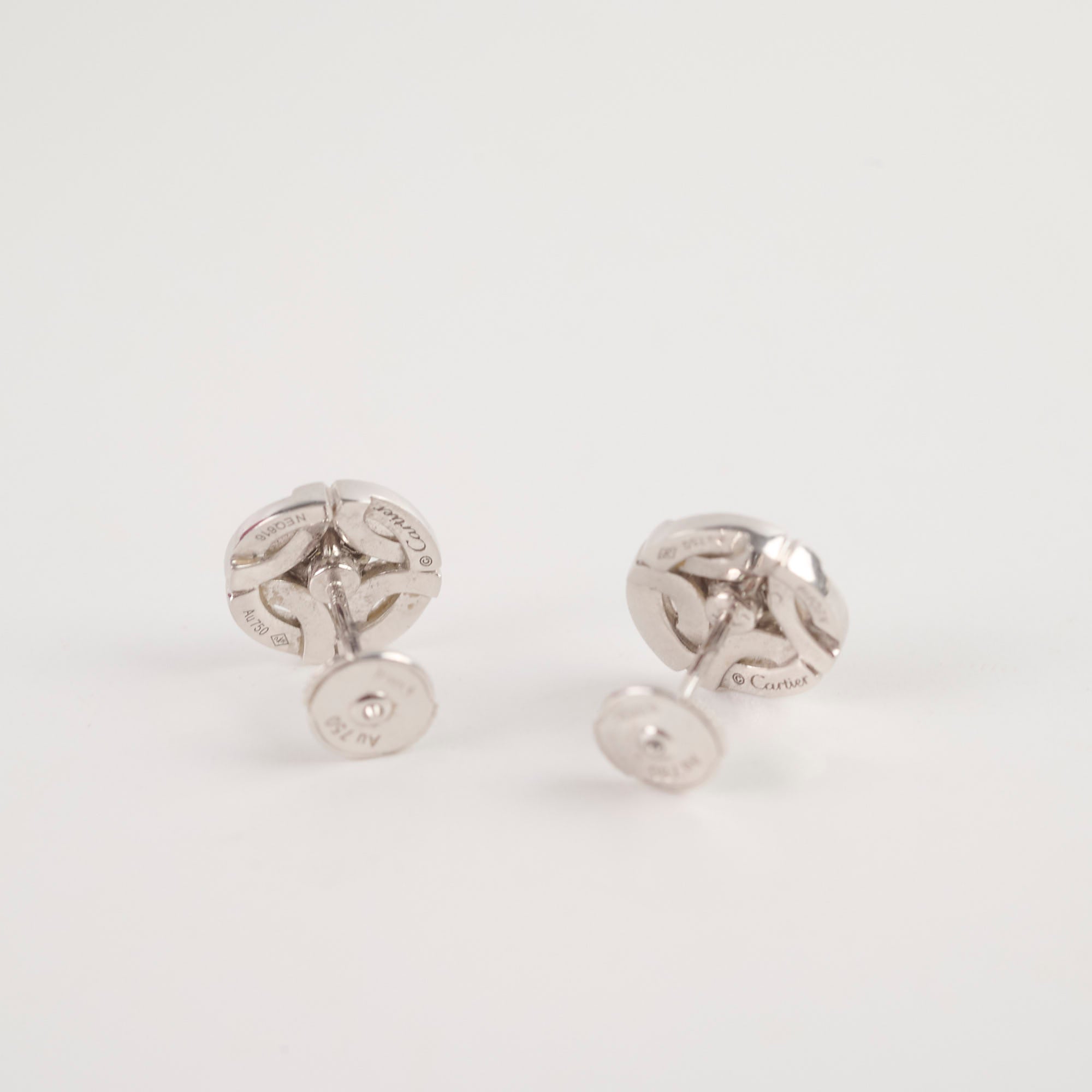 Cartier White Gold Diamond Earrings 0.19 Carat - Luxury Jewelry for Women, Perfect for Weddings, Anniversaries & Special Occasions