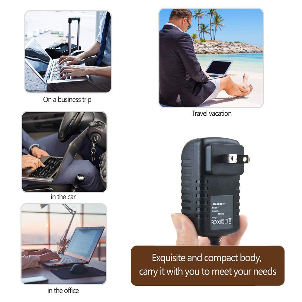 LotFancy Upper Arm Blood Pressure Monitor 6V Power Adapter Charger Replacement - Compatible with BP Cuff for Home Health Monitoring & Medical Use