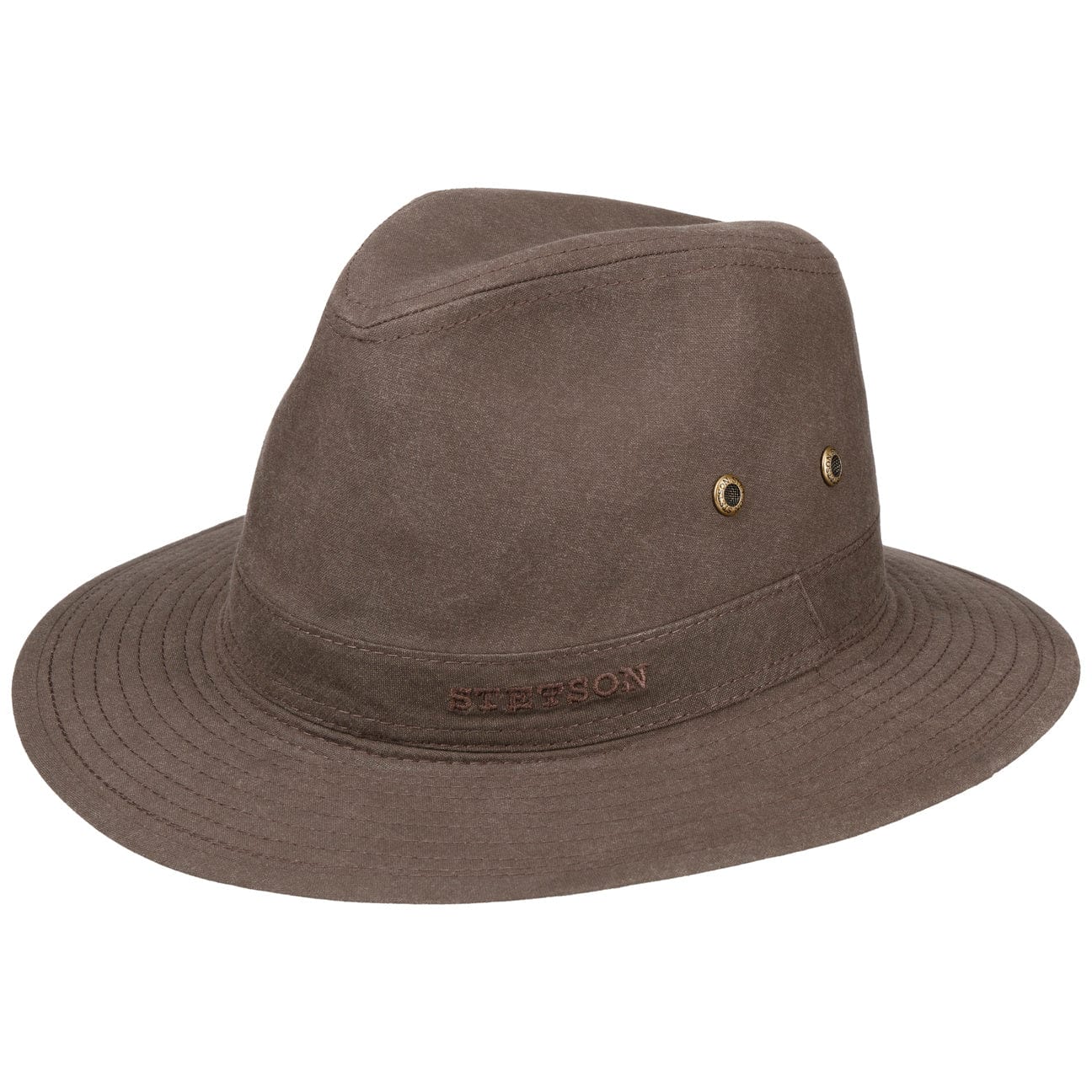Stetson Organic Cotton Traveler Hat for Men & Women - Breathable Sun Protection for Outdoor Adventures, Hiking, and Beach Vacations