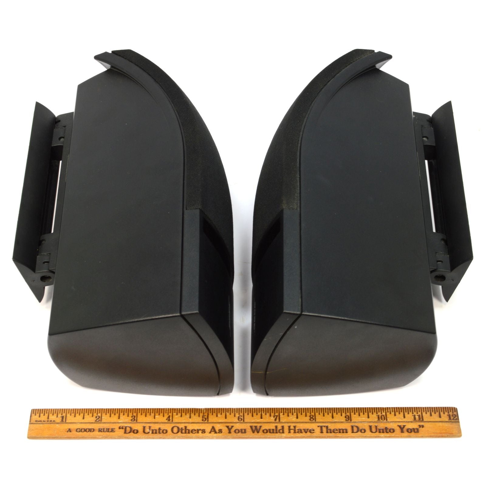 Refurbished BOSE 161 Bookshelf Speakers (Pair) - Black with Wall Mount Brackets - Perfect for Home Theater & Music Listening