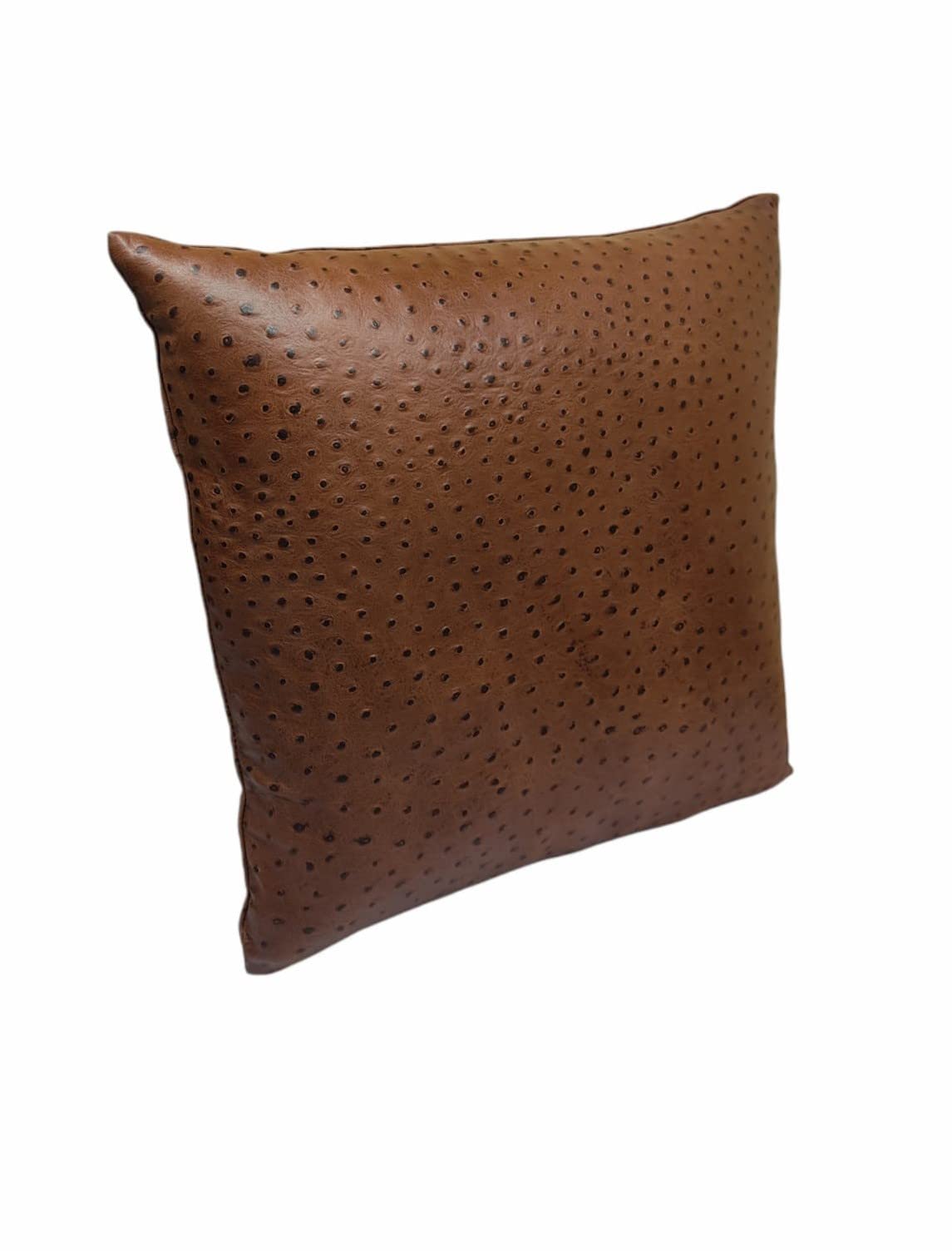 Premium Lambskin Leather Pillow Covers (20x20 Inches, Tan) - 2 Pack Soft Sofa Cushion Cases & Decorative Throw Pillow Covers for Living Room, Bedroom - Perfect for Home Decor, Cozy Reading Nook & Luxury Accent Pillows