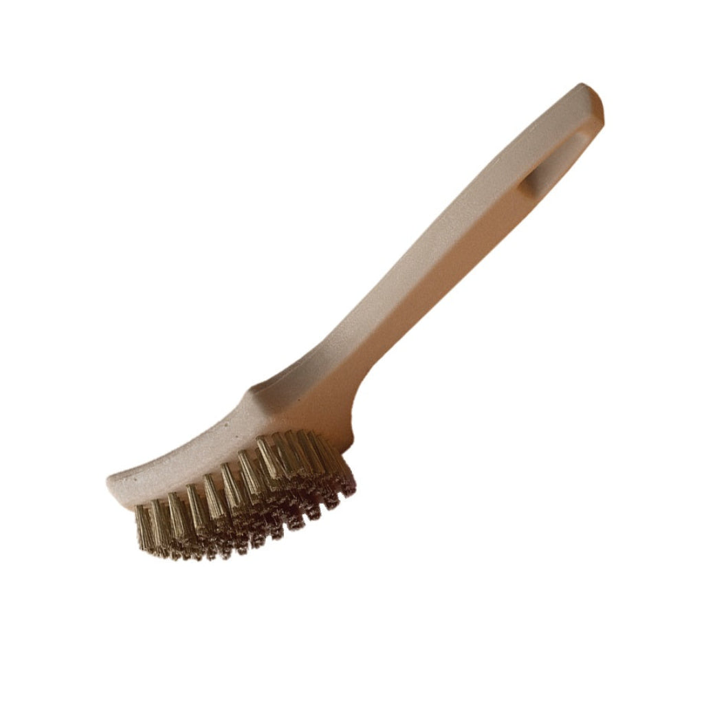 Premium Brass Wire Sidewall Scratch Brush - Heavy Duty Cleaning Tool for Tires, Wheels & Rims - Perfect for Auto Detailing, Garage & DIY Car Maintenance