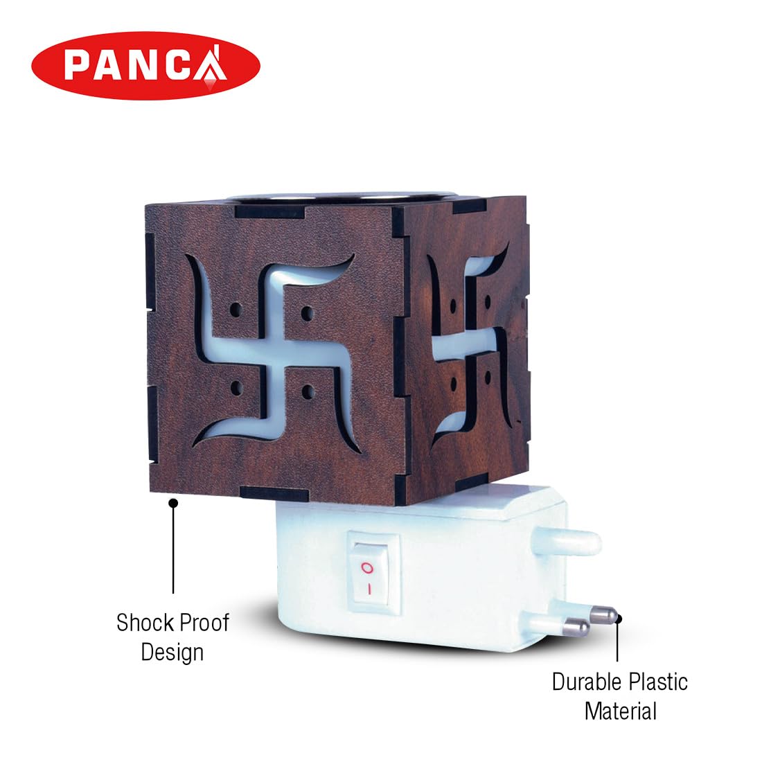 Electric Camphor Diffuser & Burner - Swastik Kapoor Dani for Aromatherapy, Incense, and Dhoop | Multipurpose Electric Camphor Burner for Home, Yoga, Meditation & Spiritual Ceremonies | PANCA Electrical Kapoor Dani
