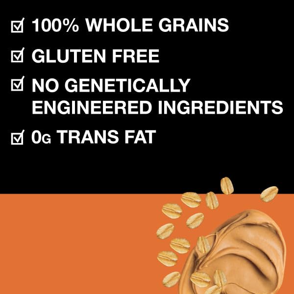 KIND Breakfast Bars - Healthy Peanut Butter Snacks, Gluten Free with Whole Grains & Oats, 5g Protein (6 Count) - Perfect for On-the-Go Breakfast, Office Snacks & Post-Workout Energy