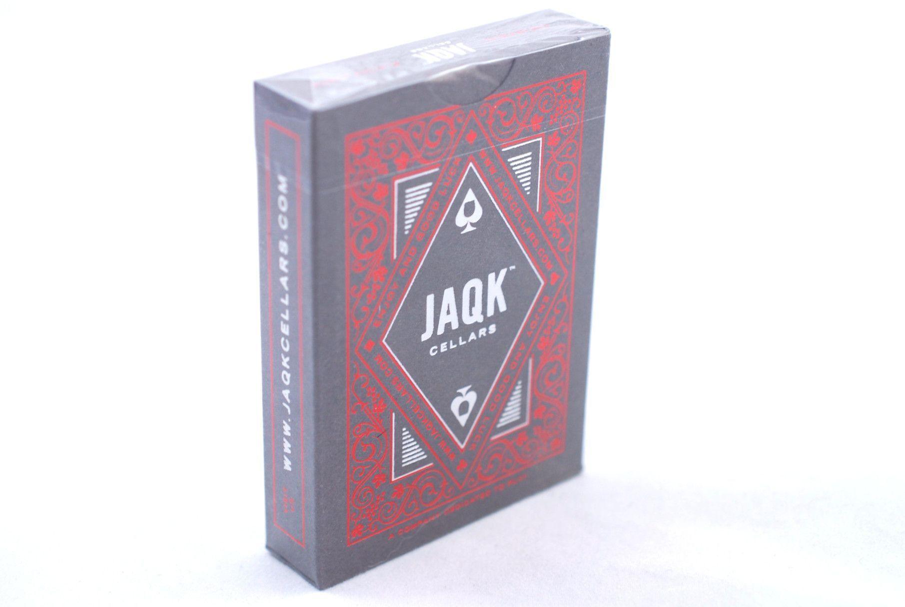 Red Jaqk Playing Cards - Premium Quality Poker Cards for Magic Tricks, Cardistry & Casino Games | Perfect for Poker Nights, Magic Shows & Professional Card Players