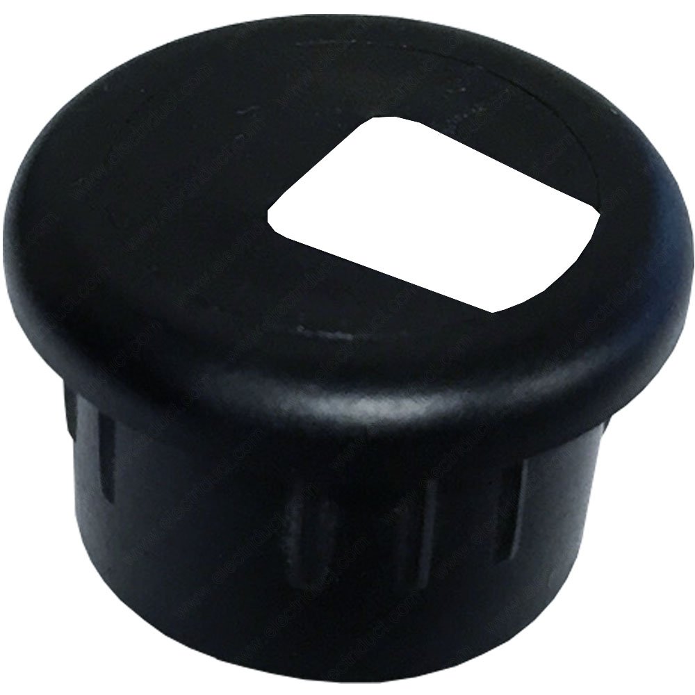 Electriduct 3/4 Inch Black Plastic Grommet for Phone & Fax Cables - 100 Pack - Ideal for Office, Home, and Data Center Cable Management