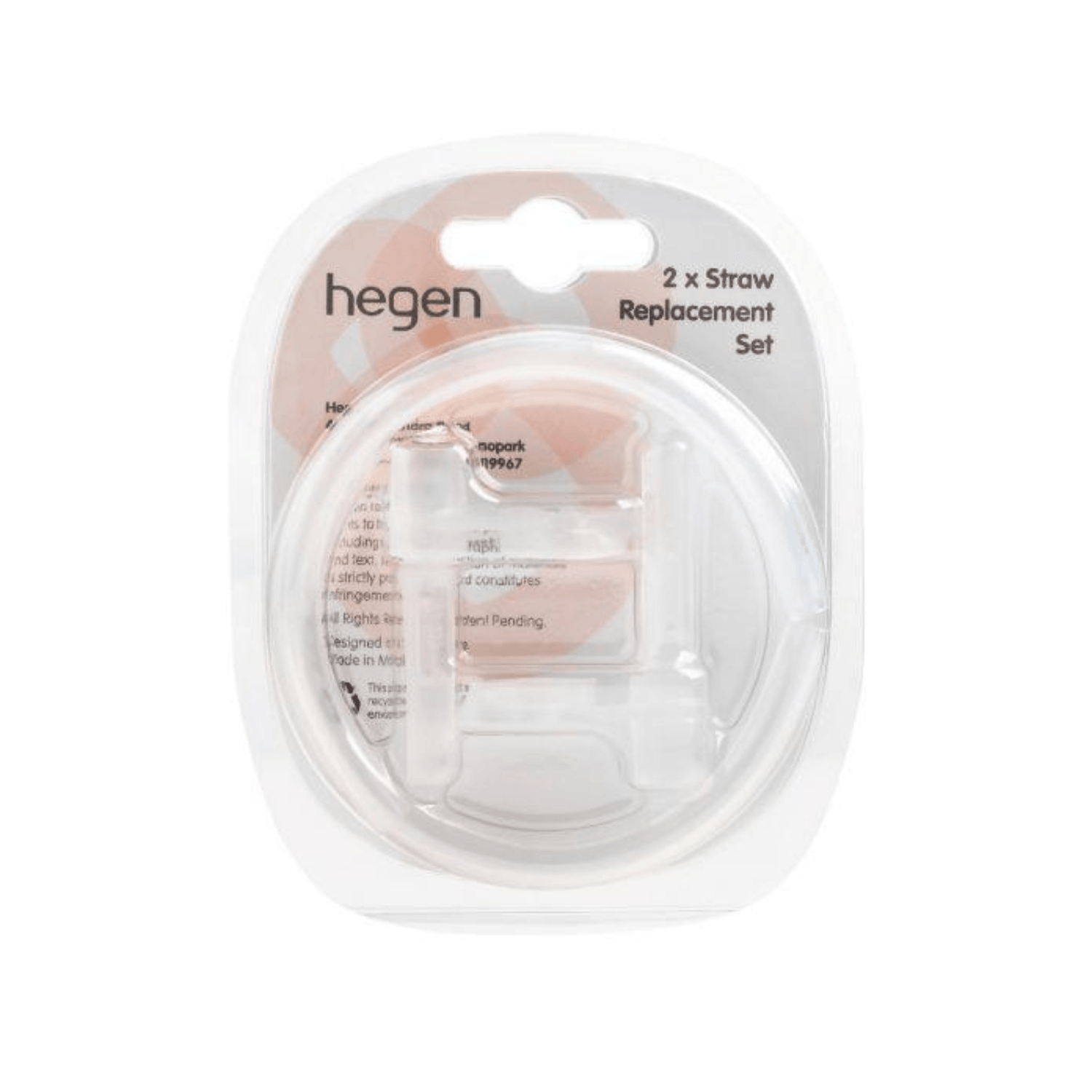 Hegen Straw Replacement Set (2 Pack) - BPA-Free Silicone Straws for Baby Bottles & Sippy Cups - Perfect for Travel, Home, and On-the-Go Feeding