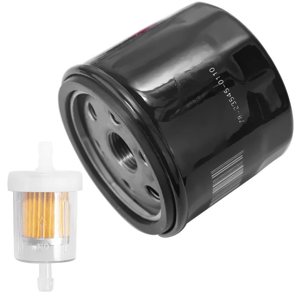 High-Quality Oil Filter AM119567 & Fuel Filter Replacement Compatible with John Deere D100 D105 D110 D120 D125 D130 D140 D150 D155 D160 D170 Lawn Tractors - Replaces AM125424, GY20577, LG4153, LG492932S - Perfect for Routine Maintenance & Engine Protection