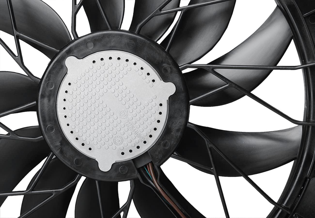 High Performance 1635000293 Brushless Engine Radiator Cooling Fan Compatible with Mercedes-Benz W163 ML55 AMG 2000-2003 Models (A1635000293, MB3115118) - Perfect for Overheating Prevention & Summer Driving