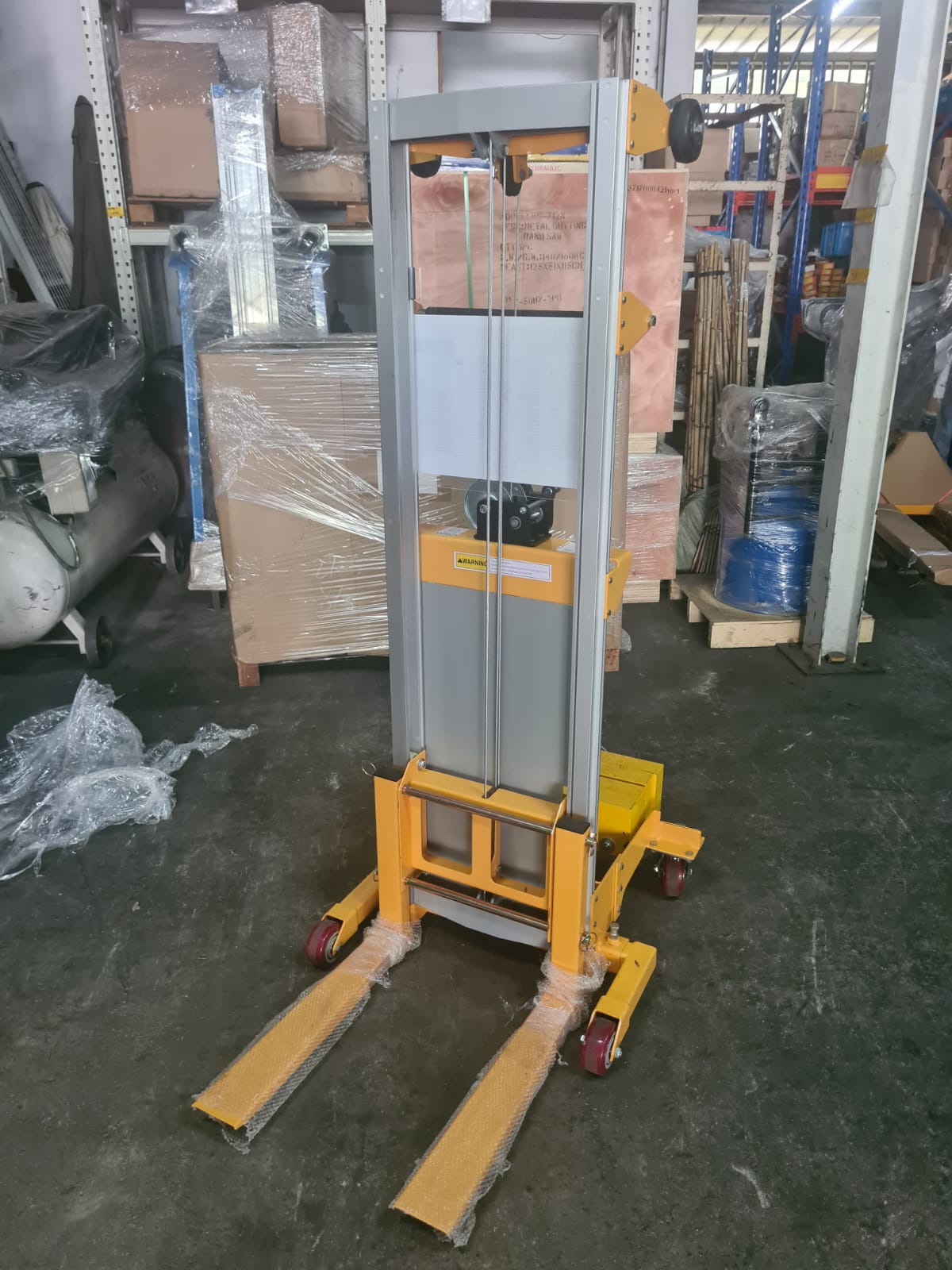 Aiko 181kg 2.5m-3m Aluminum High Lift Stacker with Counterweight - Heavy Duty Warehouse Pallet Stacker | Model PT BC181 | Ideal for Warehousing, Logistics & Industrial Material Handling