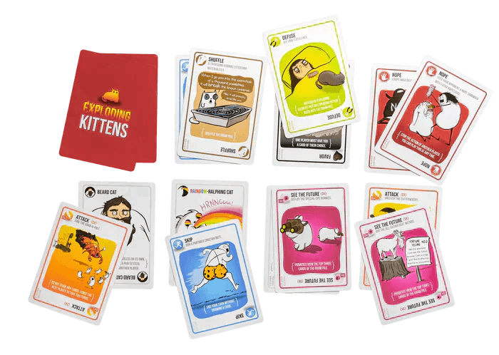 Exploding Kittens 2 Player Card Game - Fun & Strategic Party Game for Couples, Friends & Family - Perfect for Game Nights, Travel & Gifts