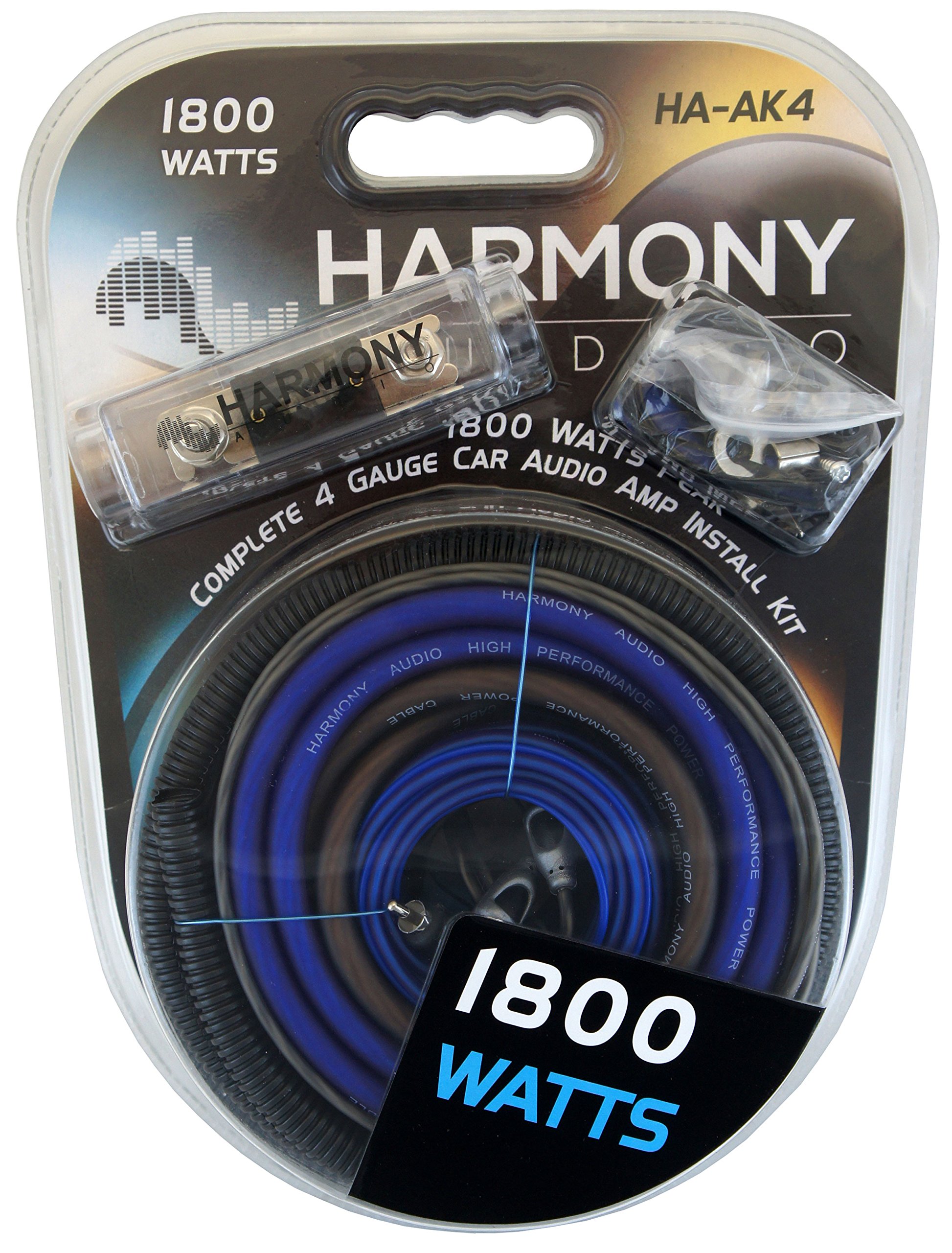 Harmony Audio HA-F124 12-Inch Car Subwoofer with HA-A400.1 Amplifier Bundle - Sealed Enclosure for Universal Car Stereo & Hatchback - Powerful Bass for Music, Movies & Road Trips