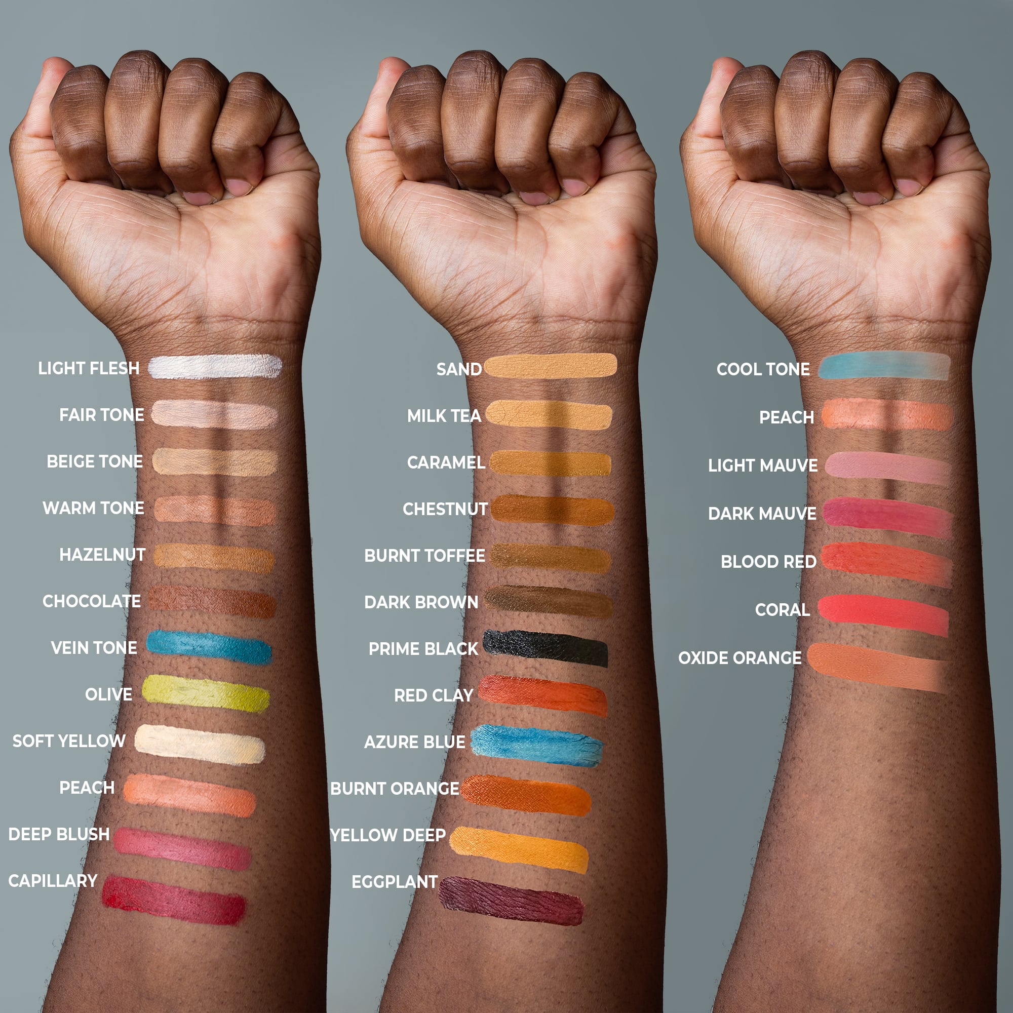 Narrative Cosmetics Alcohol Palette Refill Pans - 12 Skin Tone Shades for Professional Makeup Artists | Perfect for Face Contouring, Highlighting & Airbrush Makeup