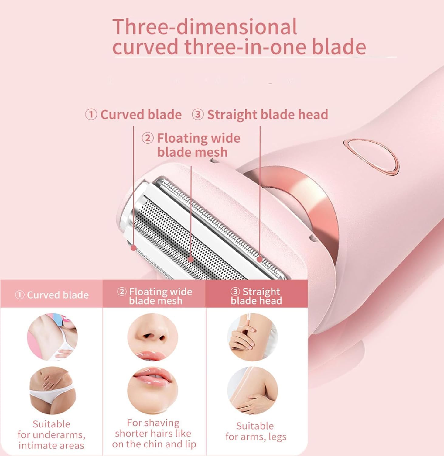 Electric Bikini Shaver for Women & Men - Portable Rechargeable Mermaid Shaver for Smooth Skin - Perfect for Travel, Gym & Beach Use