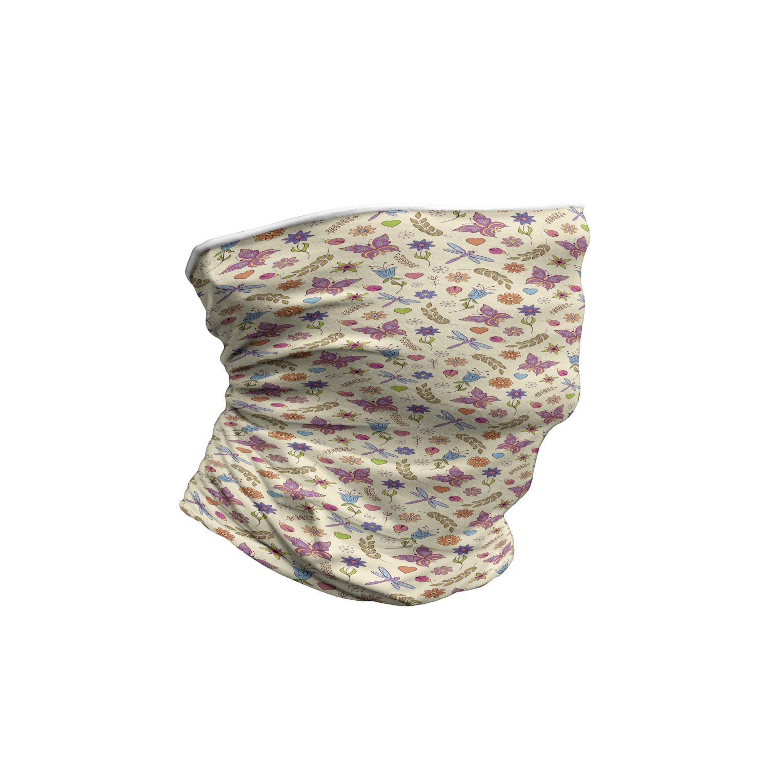 Ambesonne Unisex Multicolor Fleece Face and Neck Warmer - Soft & Warm Winter Scarf for Outdoor Activities, Skiing, Hiking, and Cold Weather Protection
