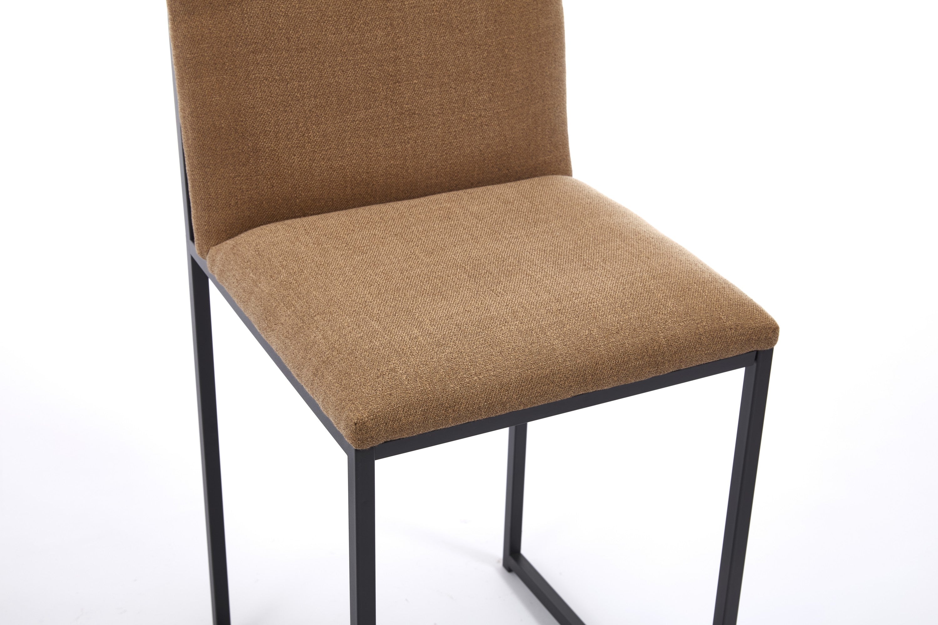 2-Pack Counter Height Bar Stools with Upholstered Linen Seats & Metal Footrest - Modern Kitchen Island Stools for Dining Room, Breakfast Nook, Coffee Shop or Home Bar (Black/Gray)