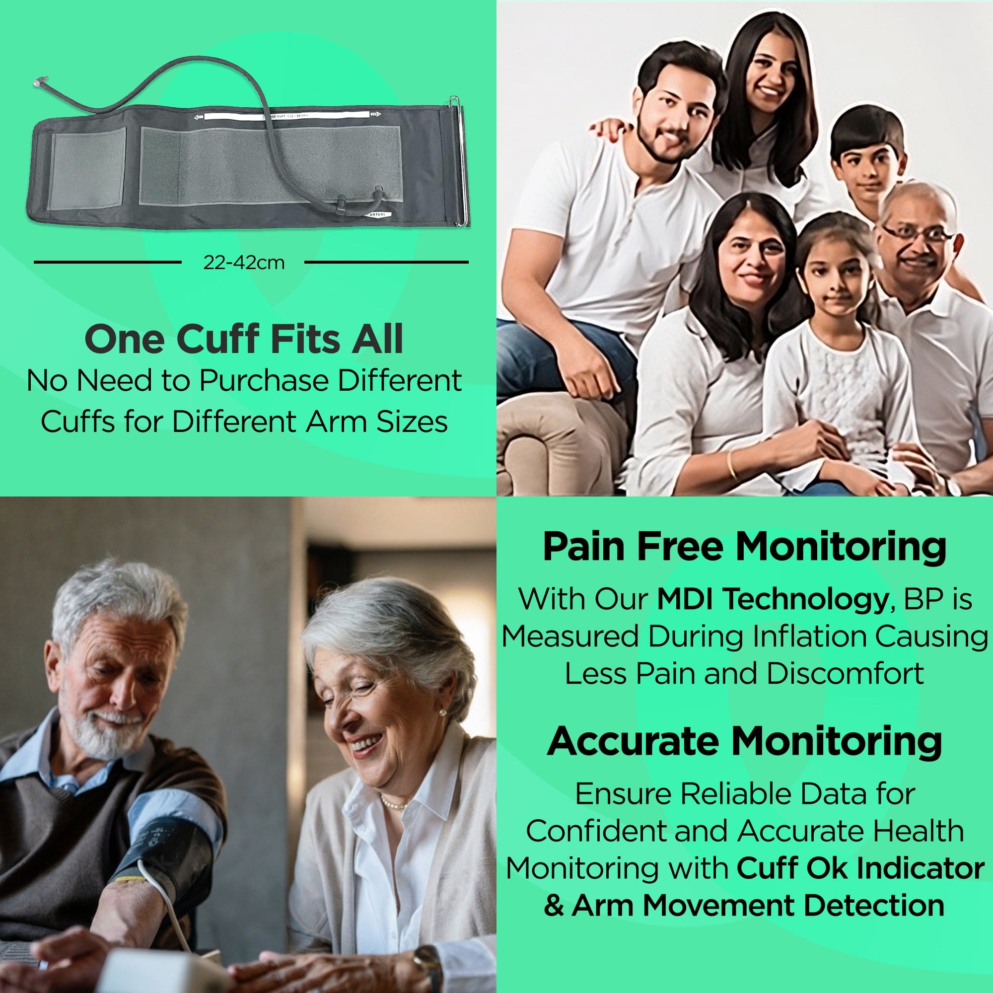Dr Trust USA Digital Blood Pressure Monitor BP Check 110 W - Accurate & Portable for Home Use, Travel & Health Monitoring