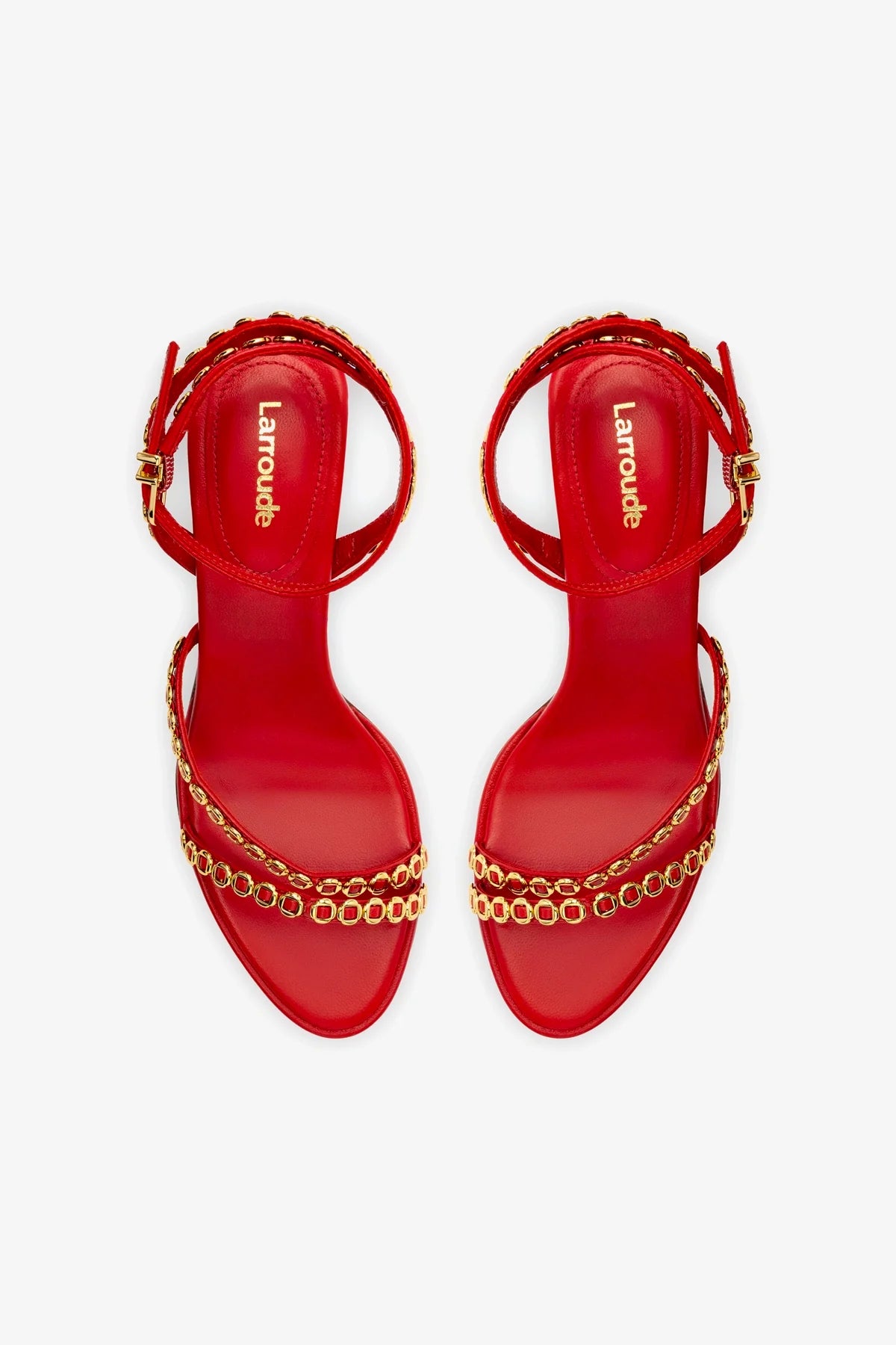 Milanina Mini Sandal In Scarlet Leather - Women's Comfortable Leather Sandals for Summer, Beach, and Casual Outings