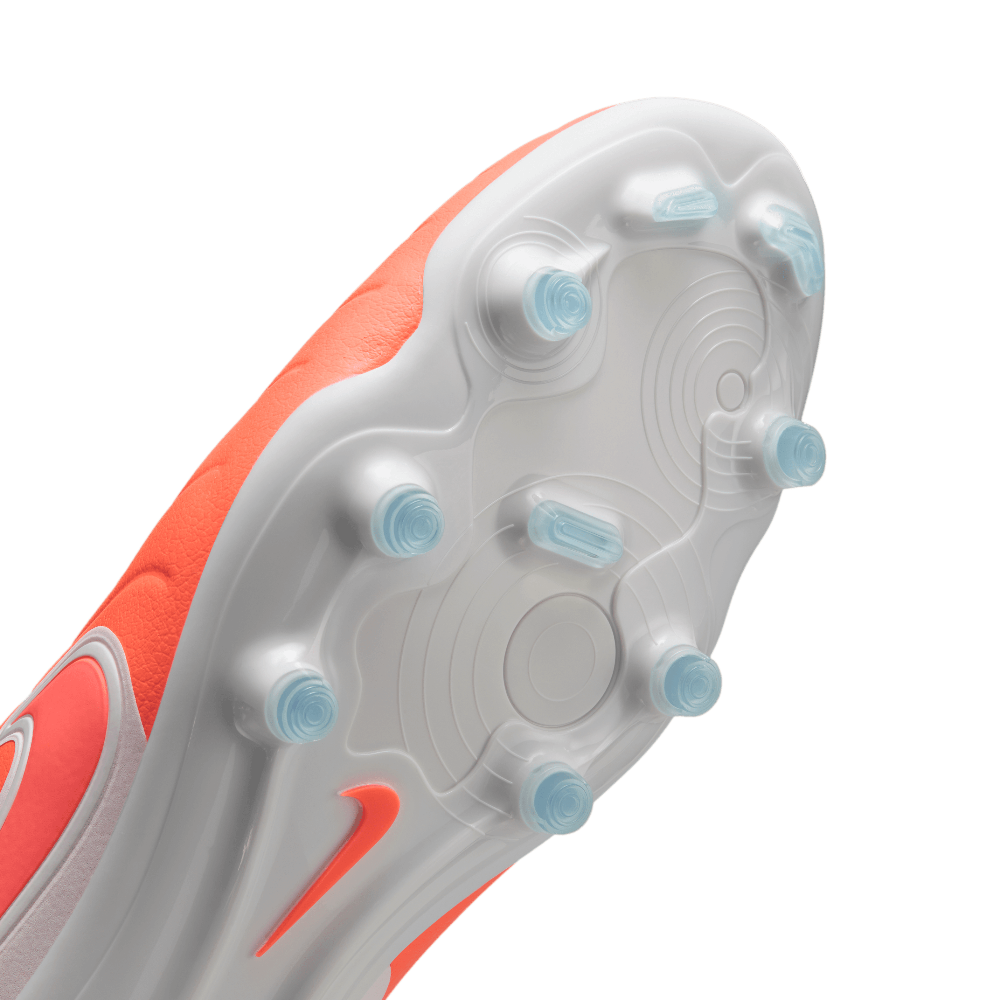 Nike Tiempo Legend 10 Pro FG Soccer Cleats for Men - Hot Lava/White - Firm Ground Football Boots for Professional Performance | Perfect for Matches, Training & Outdoor Play