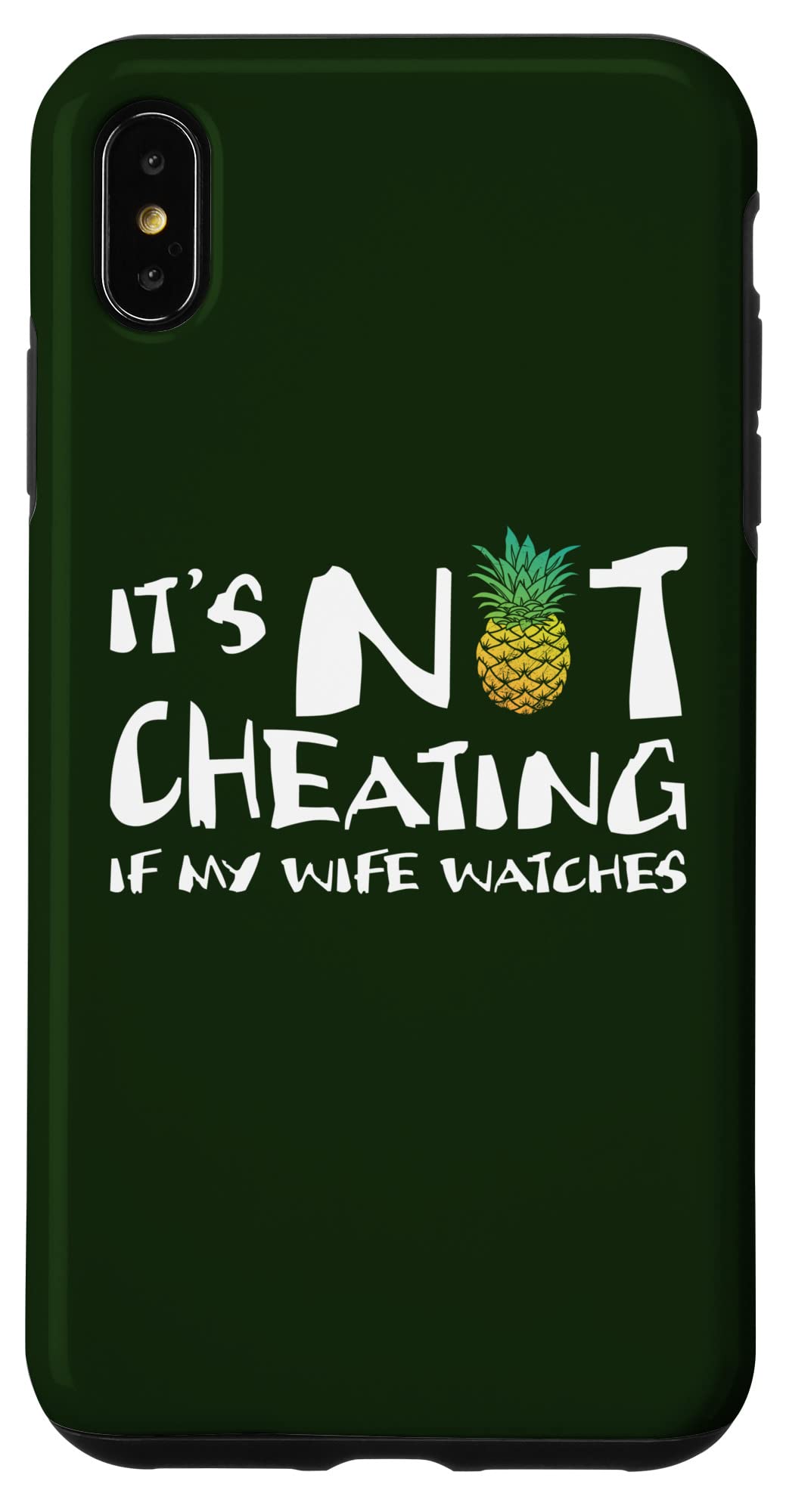 iPhone XS Max Funny Swinger Pineapple Phone Case - Durable Protective Cover for iPhone XS Max (6.5 Inch) - Perfect Gift for Couples & Fun Parties