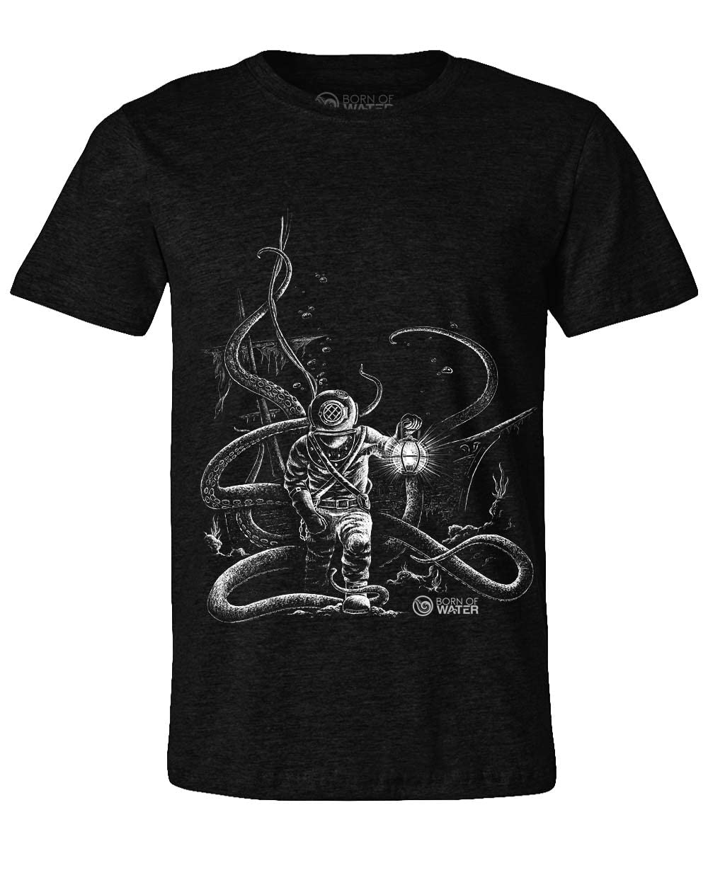 Deep Sea Hard Hat Commercial Diver Short Sleeve T-Shirt for Men - Ideal for Fishing, Scuba Diving, Boating, Beach, and Outdoor Adventures