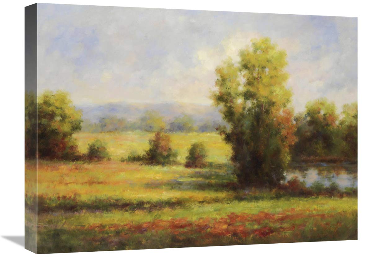 18 x 24 Inch Red Meadow Art Print by Paulsen - Premium Canvas Wall Decor for Living Room, Bedroom & Office