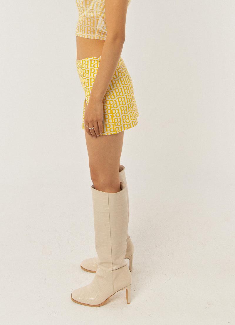 Higher Power Mini Skirt with Meadow Logo - Stylish Women's Short Skirt for Summer, Casual Outfits, and Night Out