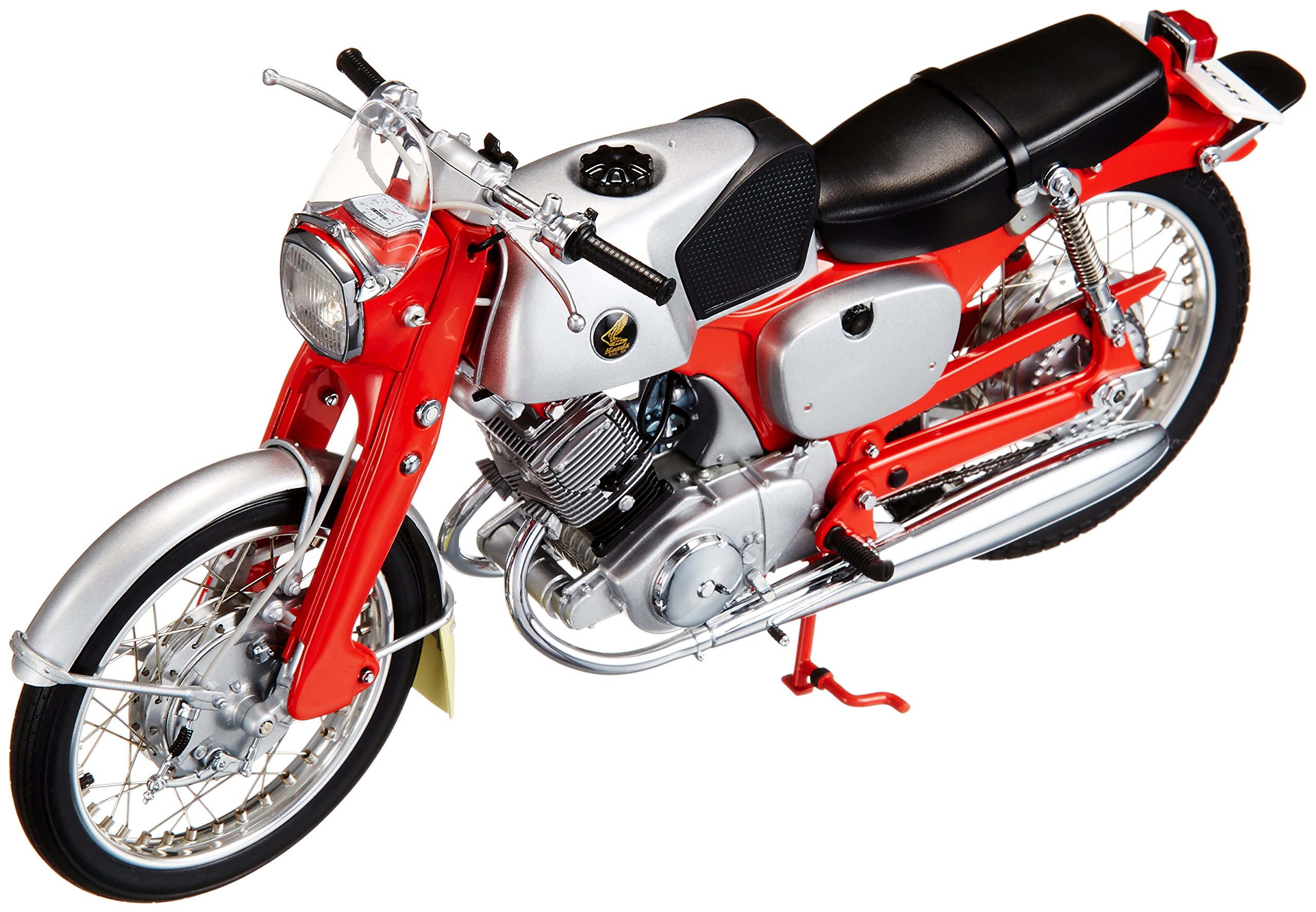 EBBRO 1:12 Scale Honda CB92 Red Diecast Motorcycle Model - Collectible Vintage Bike Replica for Display, Gifts, and Motorcycle Enthusiasts