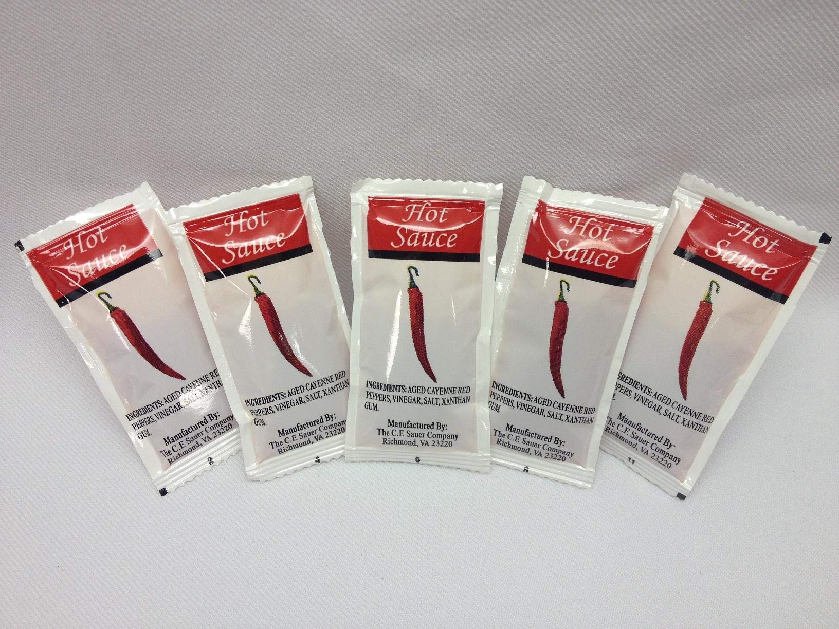 Hot Sauce for Commodity Dressing - 7 Gram (200 Pack) | Perfect for Restaurants, Catering & Bulk Food Service