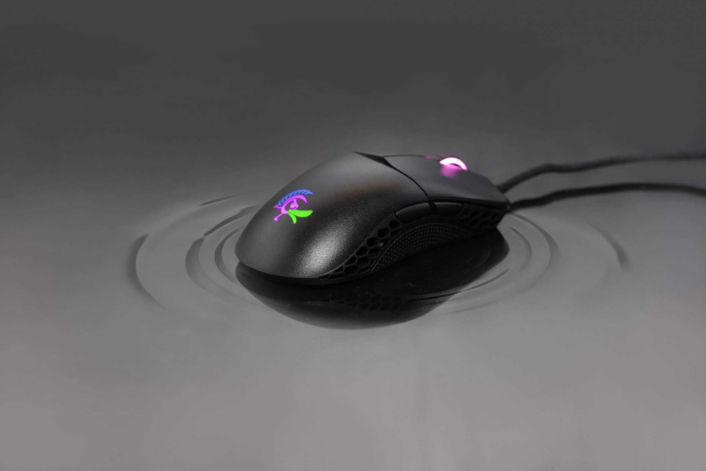 Ducky Feather Ambidextrous Gaming Mouse - 16000 DPI, 7 Programmable Buttons, USB Wired, Ergonomic Design for PC & Laptop - Perfect for FPS, MOBA & Esports Gaming
