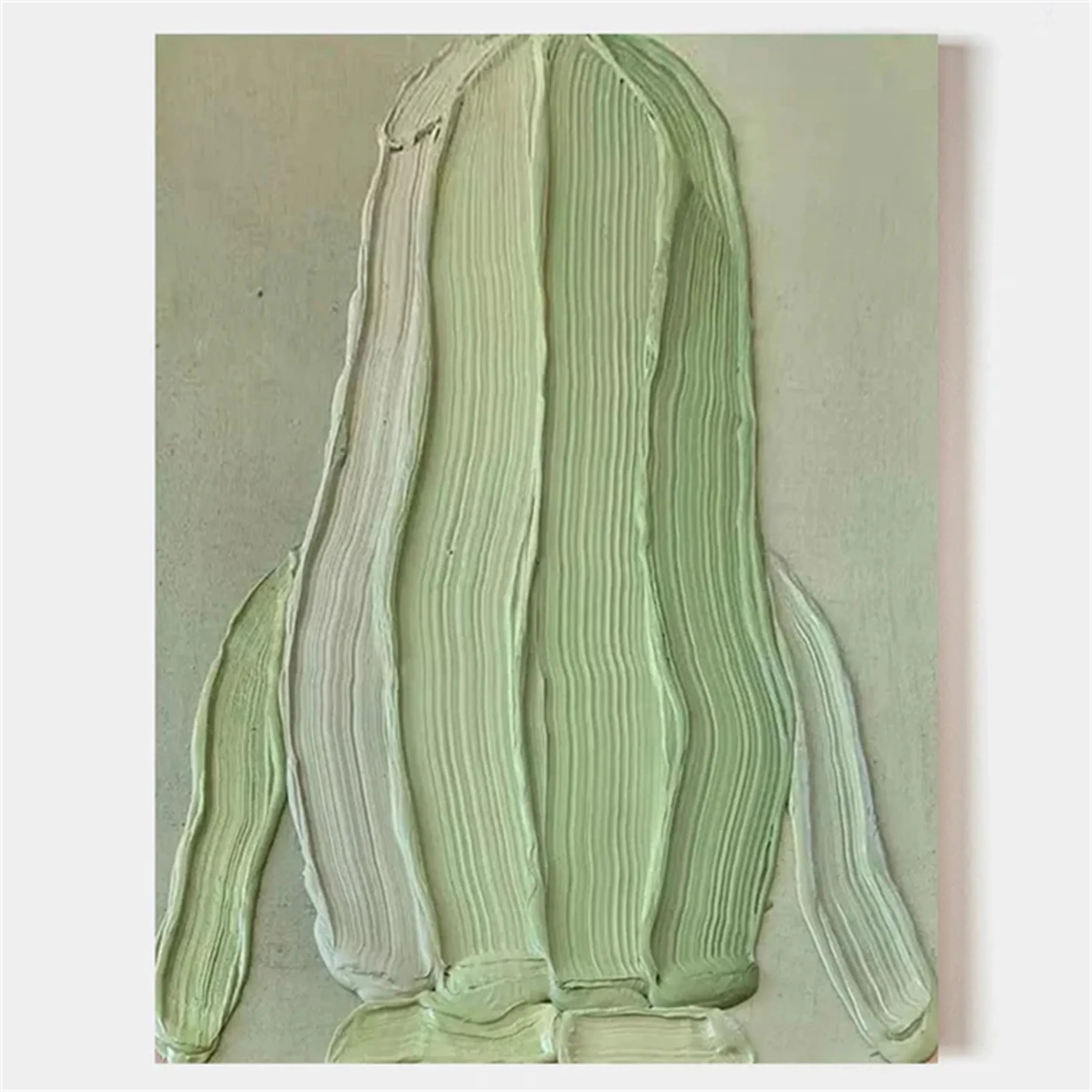 Blue & Green Abstract Wall Art Canvas Print #BG067 - Modern Home Decor for Living Room, Bedroom & Office