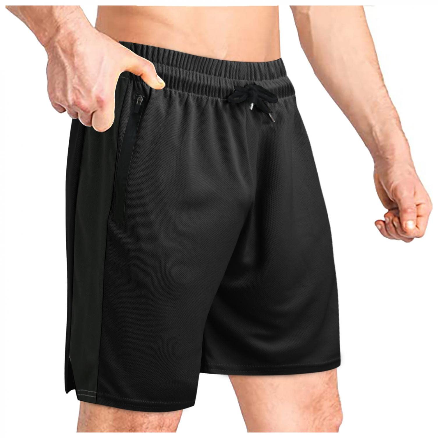Men's Quick-Dry Running Shorts with Pockets - Gym & Workout Activewear