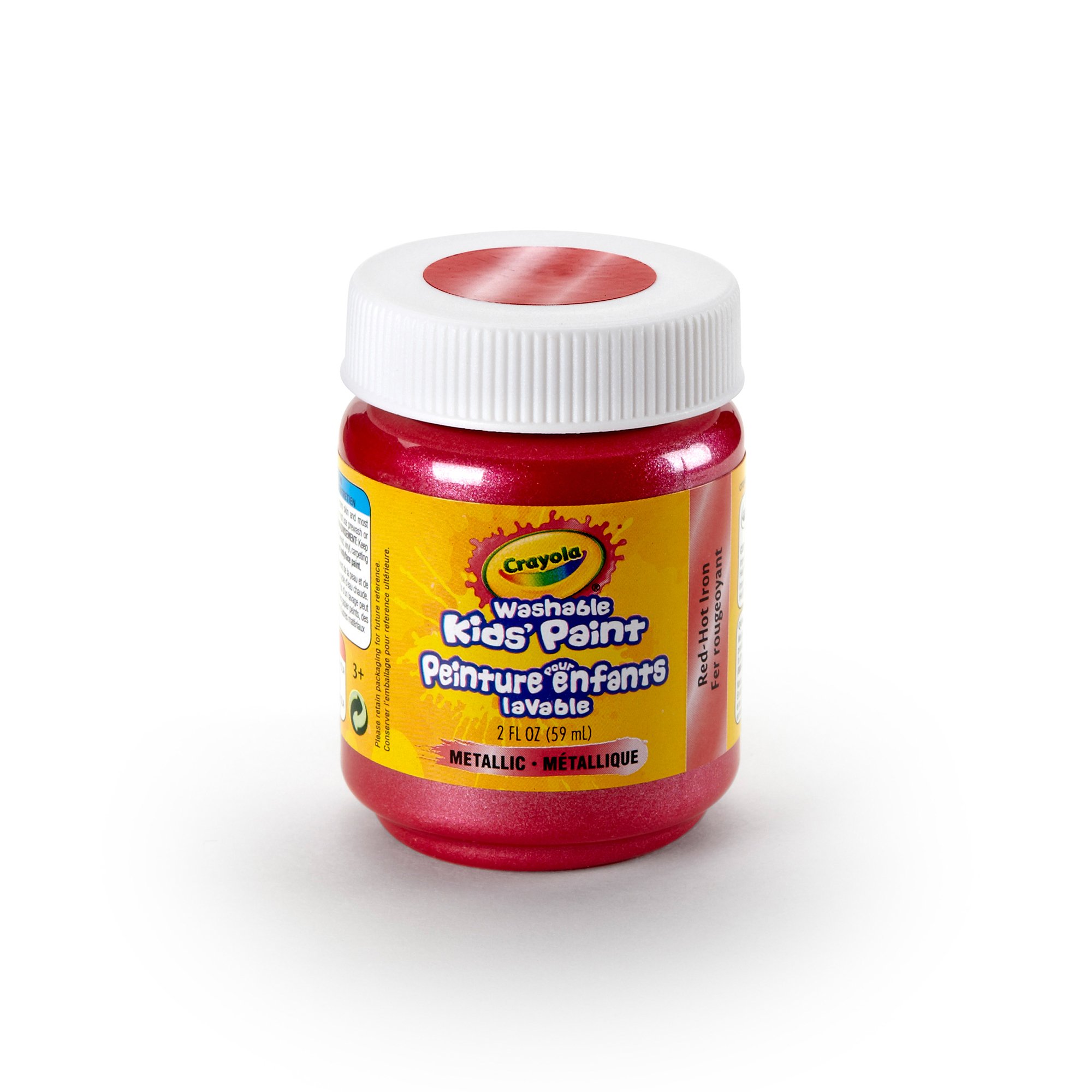 Crayola Washable Kids Paint - 2 oz Red Hot Iron Non-Toxic Finger Paint for Children - Perfect for Art Projects, Classroom Activities & DIY Crafts