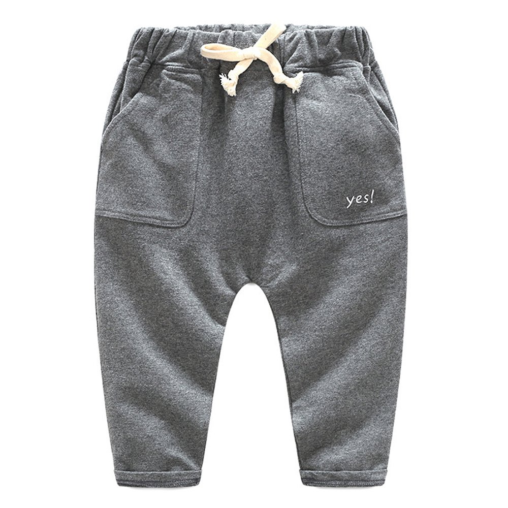 Boys' Cotton Solid Pocket Pants - Comfortable & Durable for School, Play & Everyday Wear