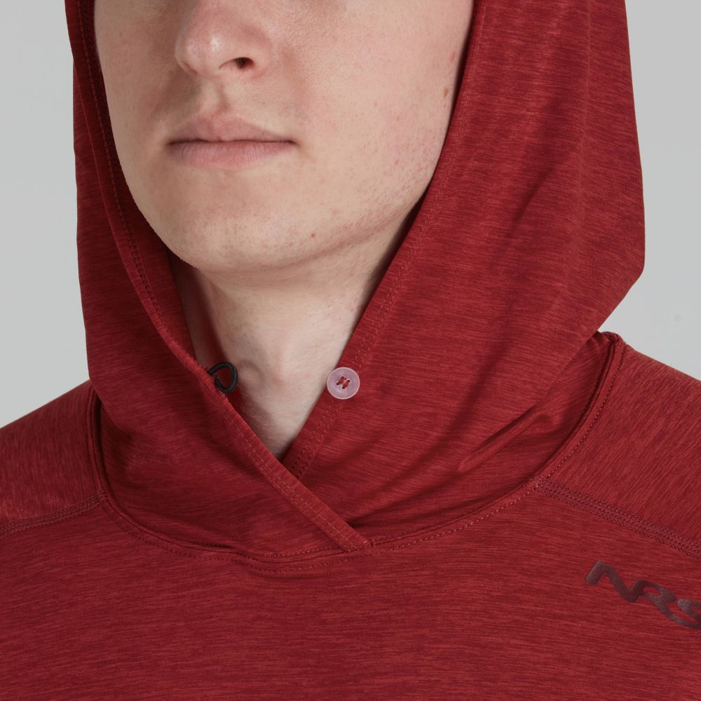 NRS Men's Silkweight Hoodie - Lightweight & Breathable Performance Hooded Shirt for Outdoor Activities - Hiking, Camping & Water Sports Gear
