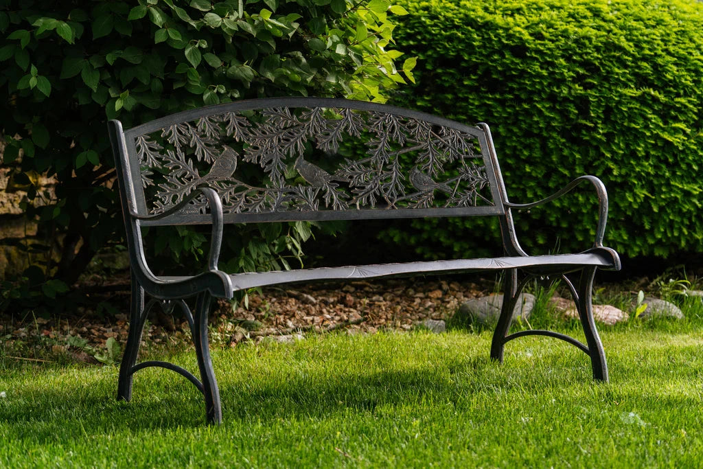 Outdoor Cardinal Bench - Durable Weather-Resistant Garden Bench for Patio, Backyard, and Park - Perfect for Relaxing Outdoors