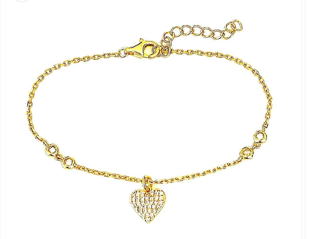 Heart of Paris Bracelet - Elegant French-Inspired Jewelry for Women | Perfect Gift for Valentine's Day, Anniversary & Romantic Occasions