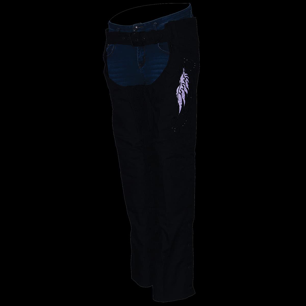 Milwaukee Leather Premium Textile Motorcycle Riding Chaps for Women - Small Size - Durable & Comfortable for Harley, Cruiser & Adventure Biking
