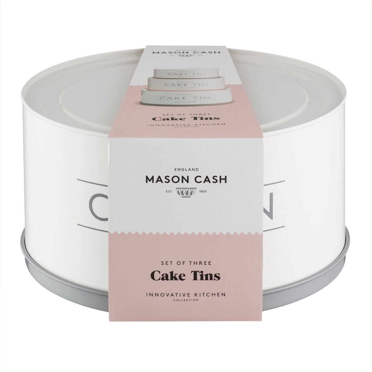 Mason Cash 3-Piece Nesting Cake Tins Set - Innovative Baking Pans for Cakes, Pies & Desserts - Perfect for Home Bakers & Professional Chefs