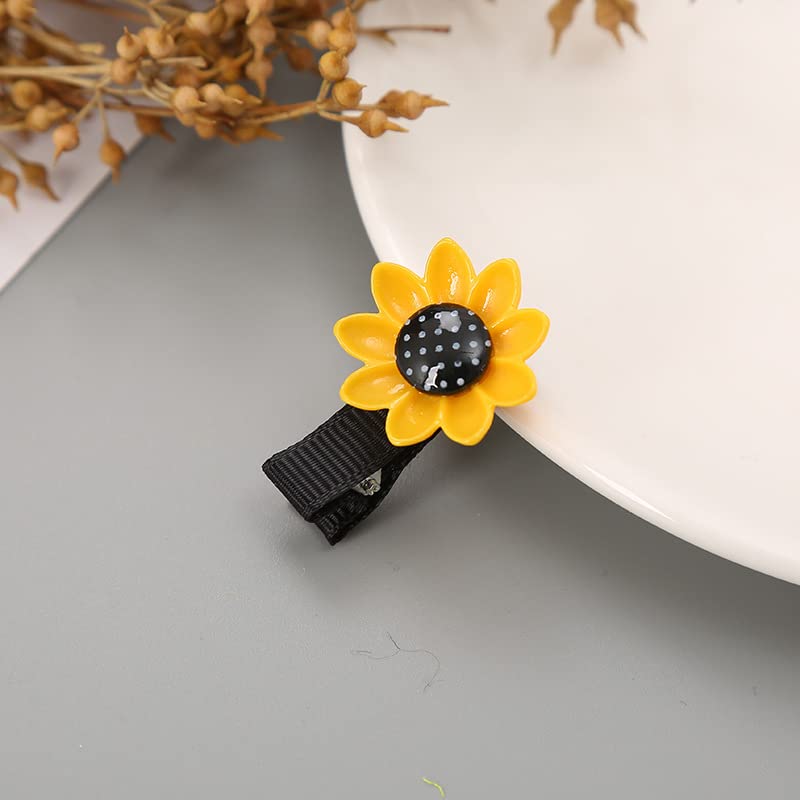 5-Piece Baby Sunflower Hair Clips Set - Cute Sunflower Barrettes & Alligator Clips for Girls (BBG53) - Perfect for Parties, Photos & Everyday Accessories
