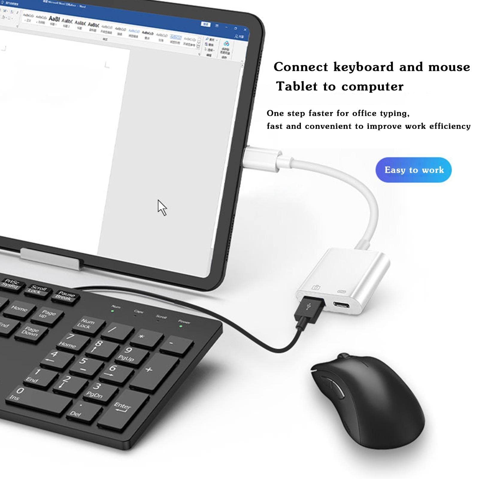 Type-C OTG Adapter USB-C to USB Female Converter - Fast Data Transfer & Charging Cable for Android Phones, Tablets - Perfect for File Sharing, Charging & Connecting USB Devices