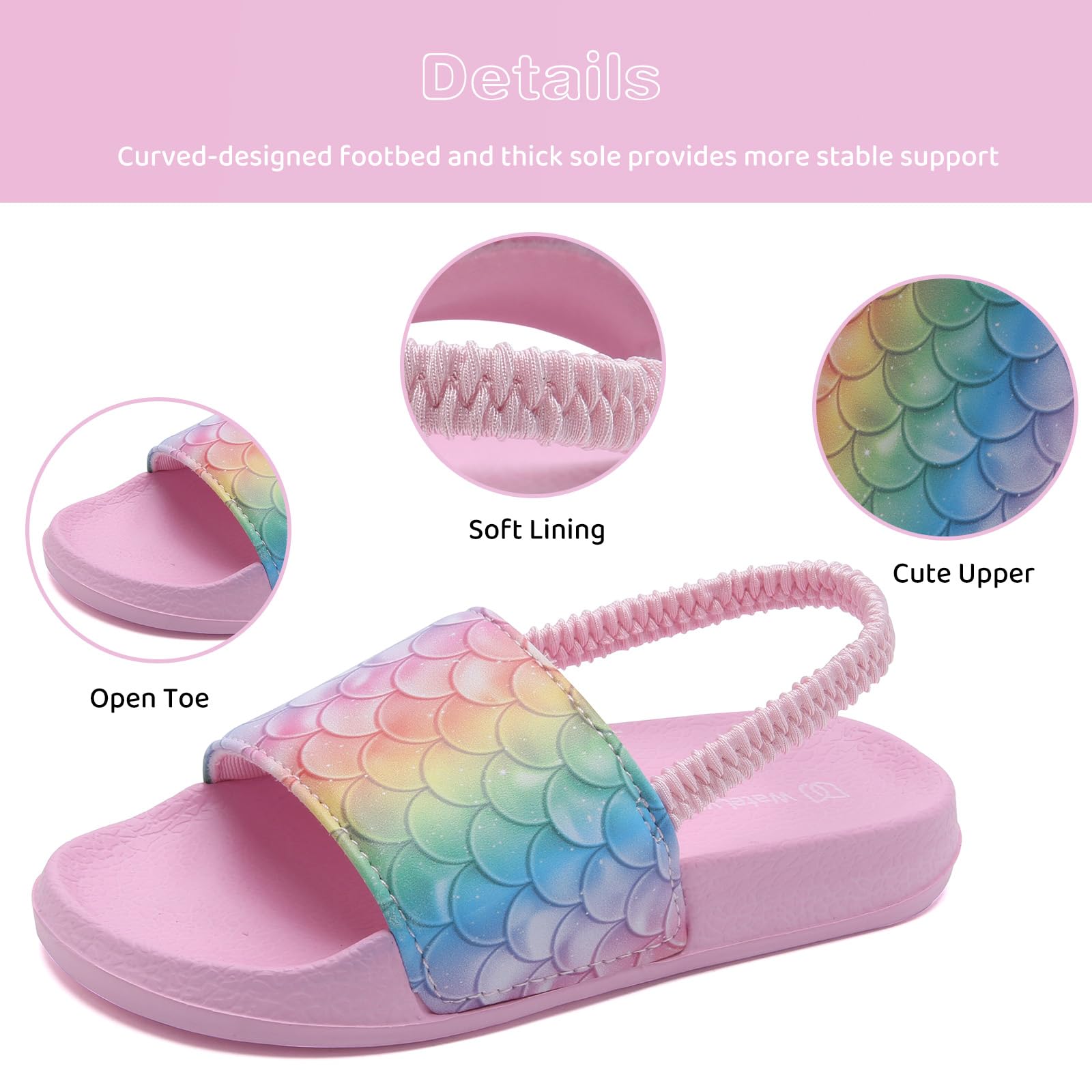 **WateLves Toddler Boys & Girls Water Shoes - Non-Slip Beach Sandals for Swimming, Pool, and Outdoor Play - Comfortable Kids Slides & Casual Slippers**    *(Perfect for Beach Vacations, Pool Parties, and Summer Adventures!)*
