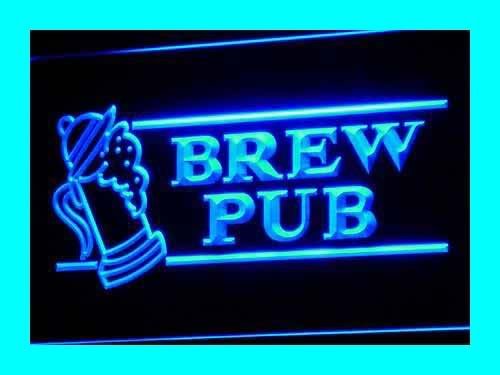 ADVPRO i118-b Open Brew Pub Bar Club Neon Light Sign - Vintage Beer Tavern Decor for Bars, Pubs, and Home Man Caves