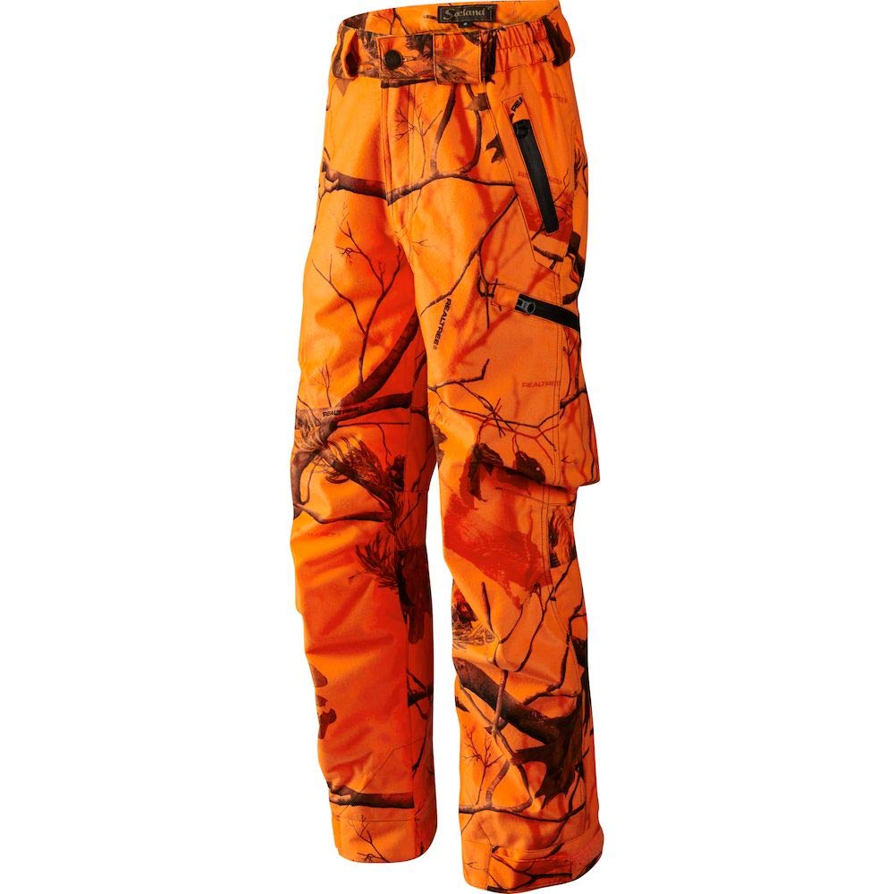 Seeland Excur Kids Camo Pants - Realtree® APG Camouflage Hunting Trousers for Boys & Girls Age 12 | Durable Outdoor Adventure Pants for Hiking, Camping & Nature Exploration