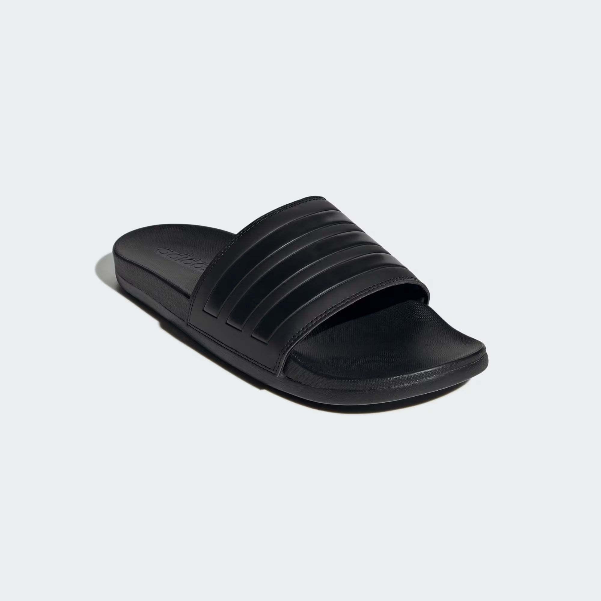 Adilette Comfort Slides for Men & Women - Ultra Soft & Supportive Pool & Beach Sandals (Core Black) - Perfect for Lounging, Travel & Post-Workout Relaxation