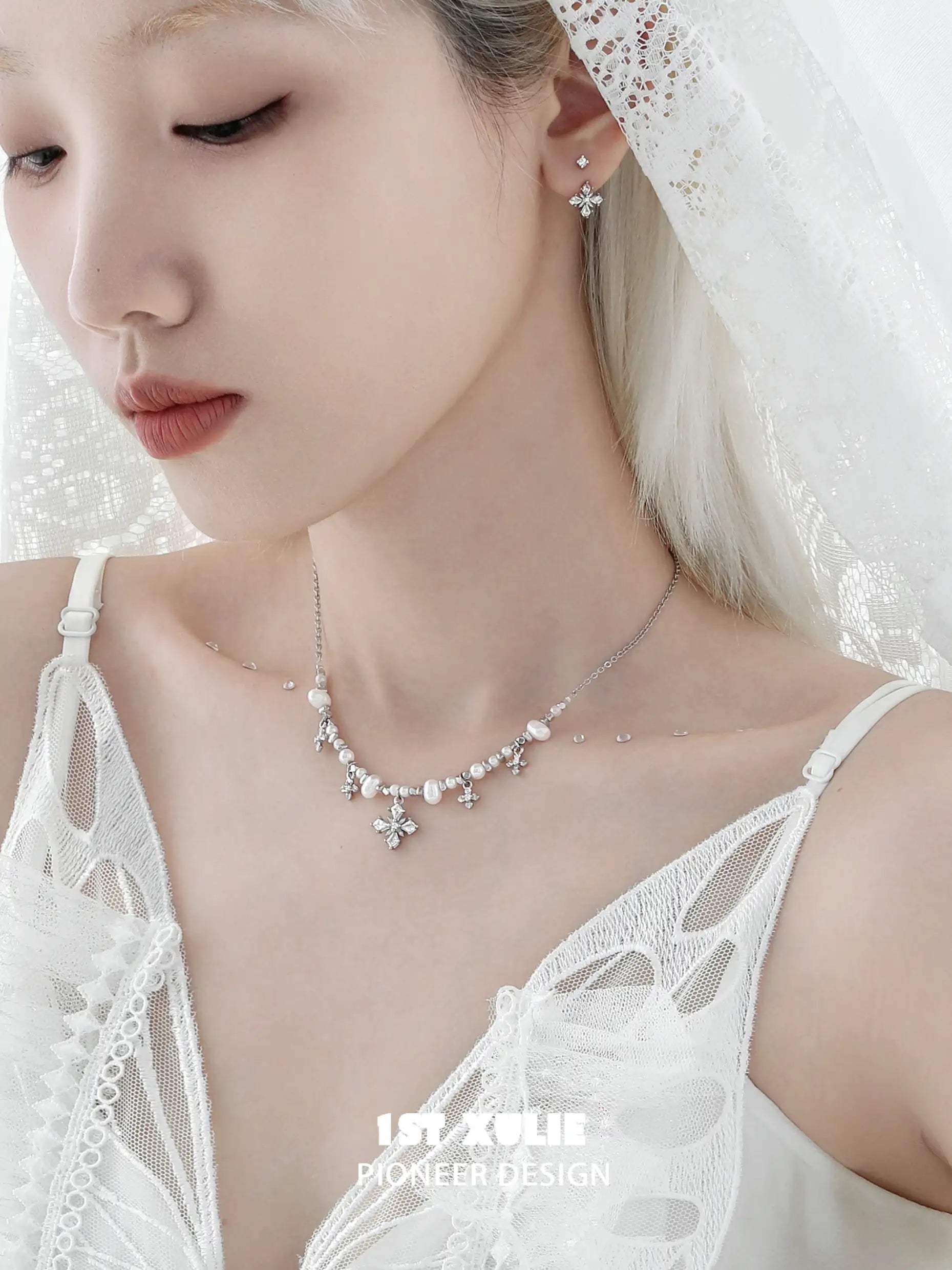 Tears of Mermaid S925 Sterling Silver Necklace with Pearls & Zircon - Elegant Jewelry for Women, Perfect Gift for Birthday, Anniversary & Special Occasions