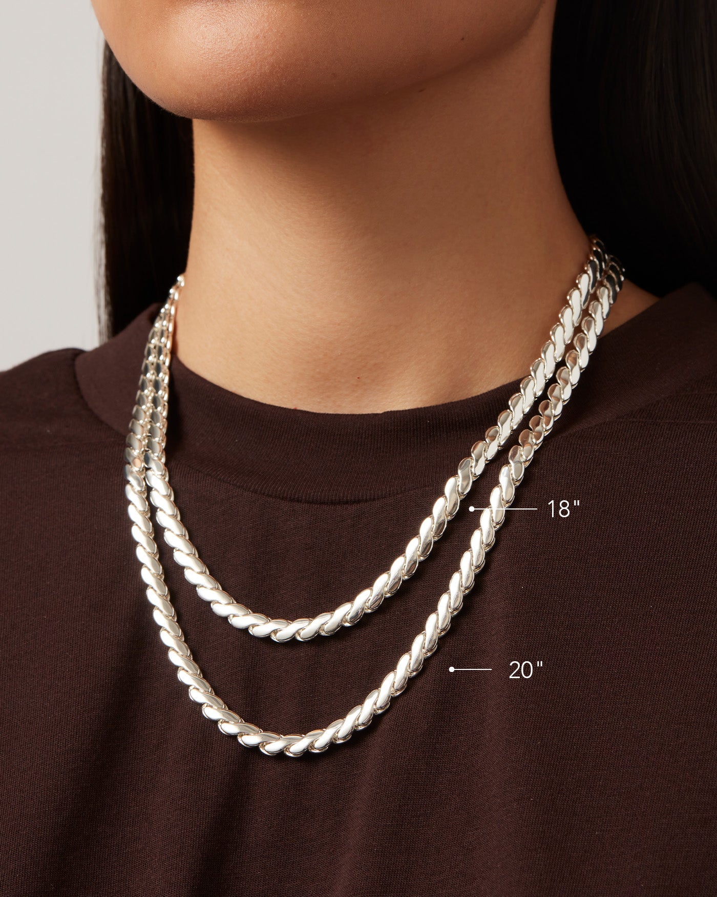 Paloma Sterling Silver Chain Necklace - Elegant & Durable Jewelry for Women, Perfect for Everyday Wear & Special Occasions