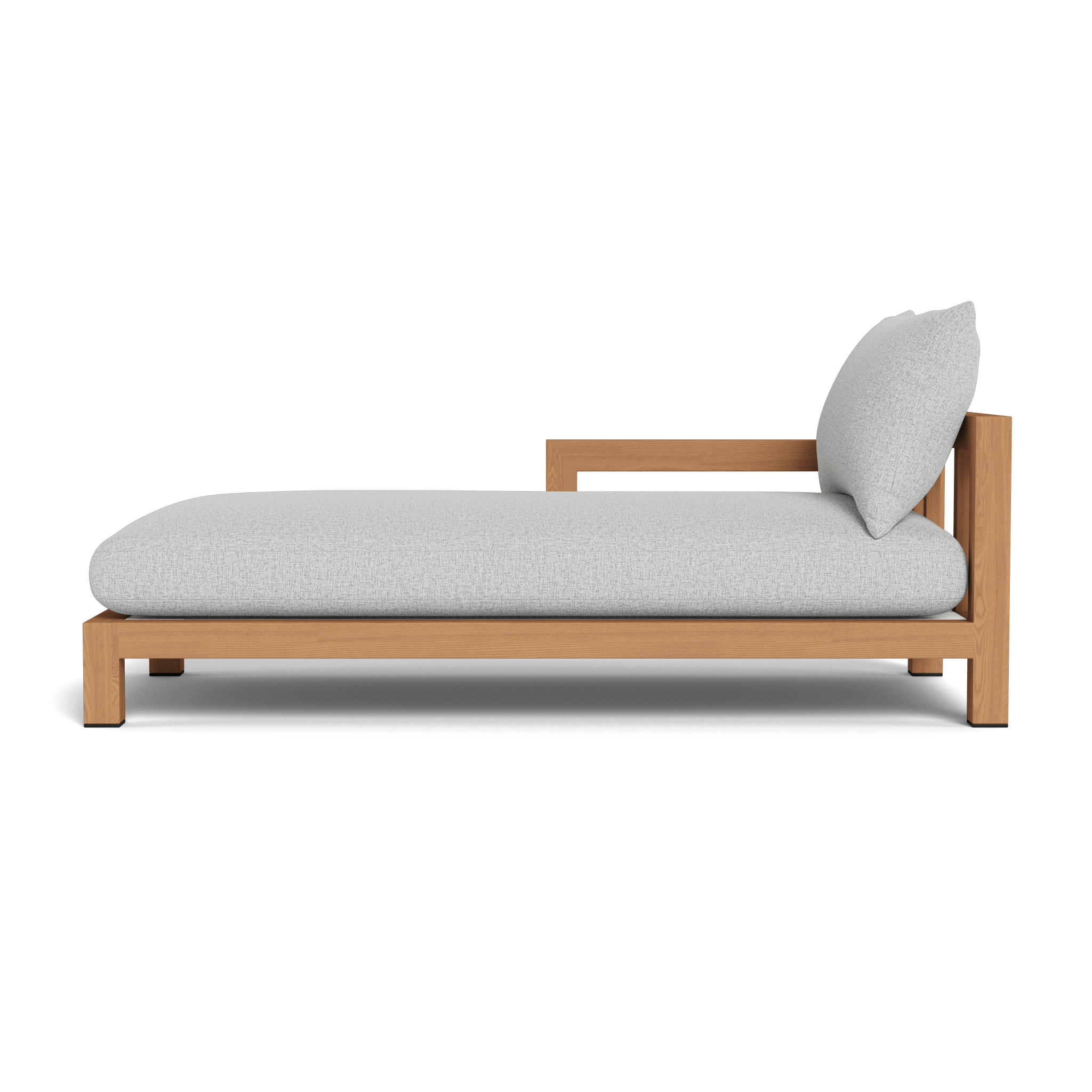 Premium Pacific Teak Chaise Lounge - Outdoor Patio Furniture for Poolside, Beach & Garden Relaxation - Weather-Resistant & Durable Teak Wood Design