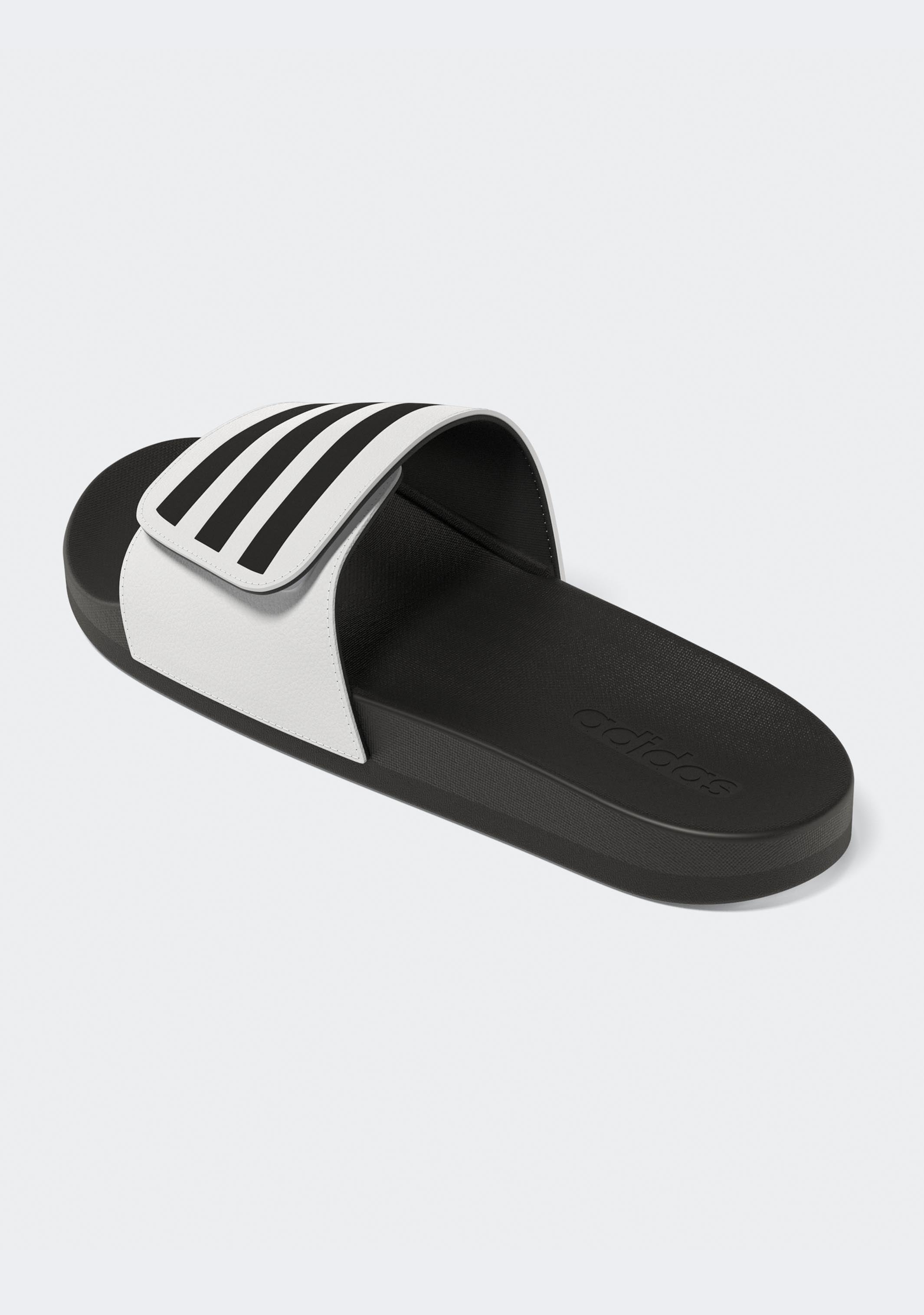 Adidas Men's Adilette Comfort Adjustable Slides - Lightweight & Cushioned Shower Sandals for Pool, Beach, Gym & Lounge